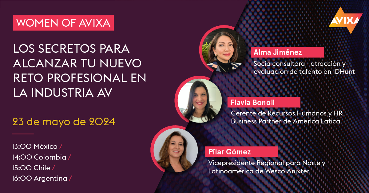 Banner del evento Women of AVIXA