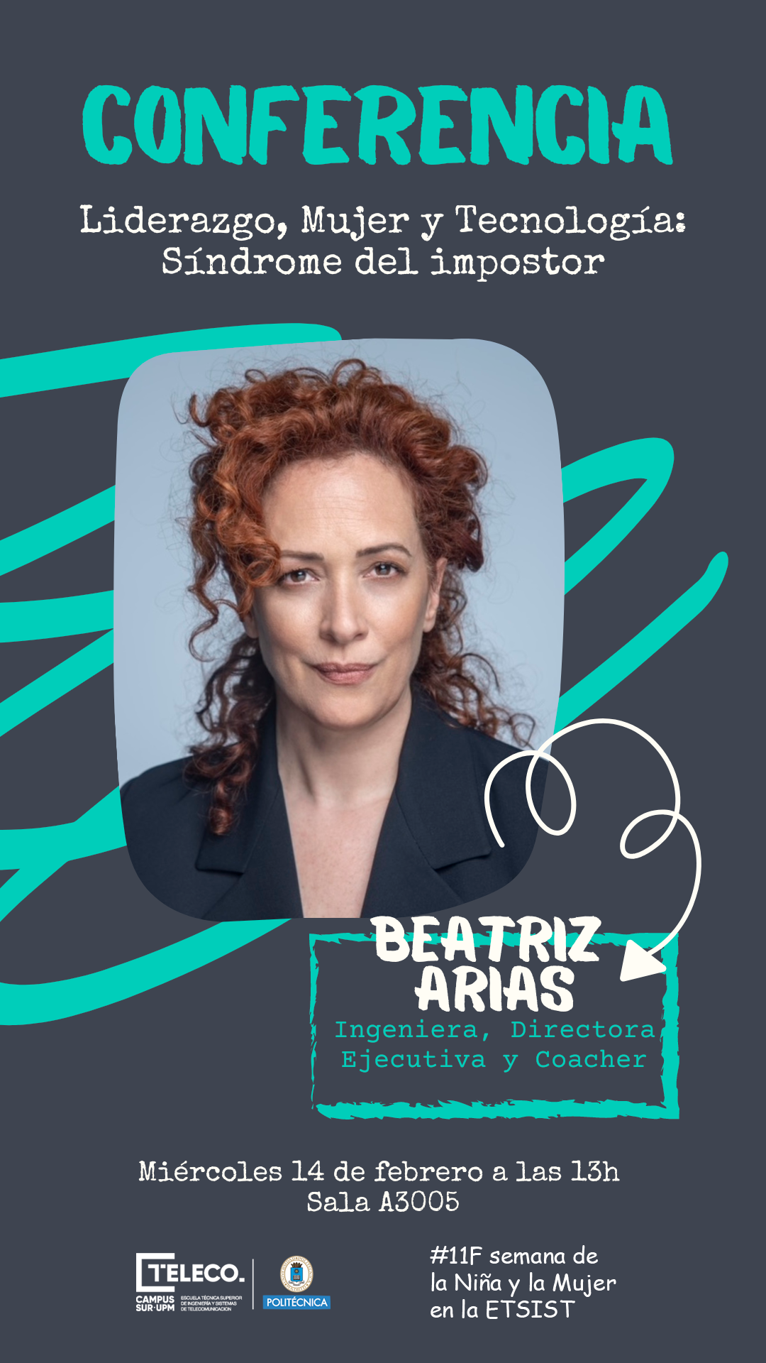 Cartel conferencia Beatriz Arias 11F2024