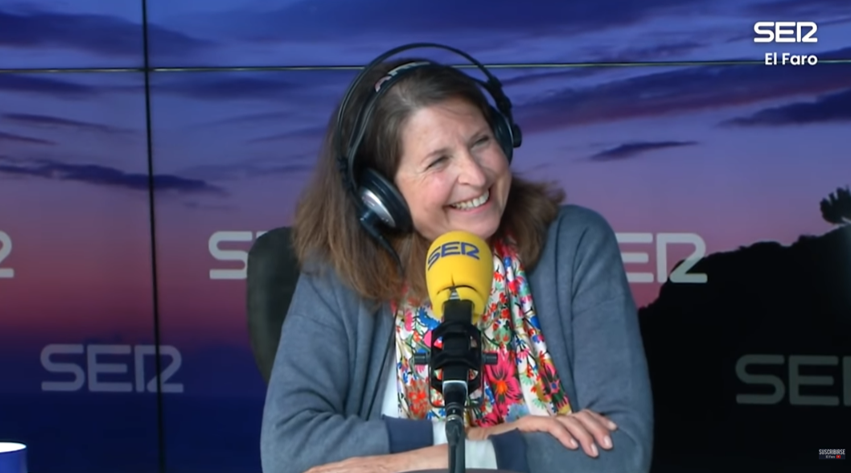 Imagen de Sara Gómez entrevistada en Cadena SER