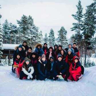 Alumnos Erasmus de la MDH en Laponia