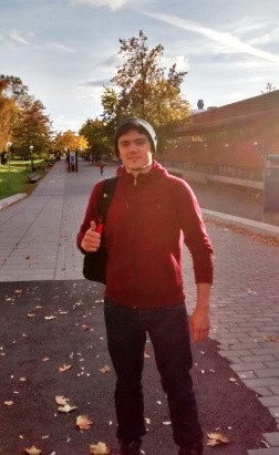 Estudiante Erasmus en el Campus de Linköping