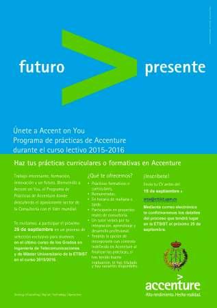 Cartel Prácticas Accenture ETSIST