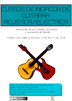 Cartel Curso Guitarra