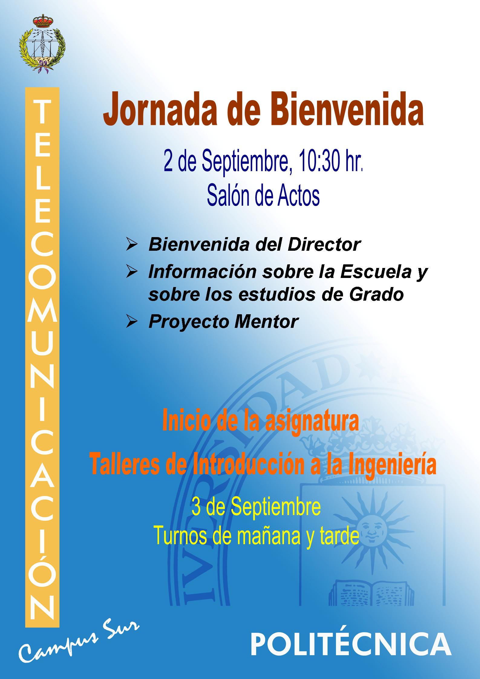 Póster Jornada de Bienvenida