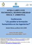 Cartel ¿formación humanística en las ingenierías?