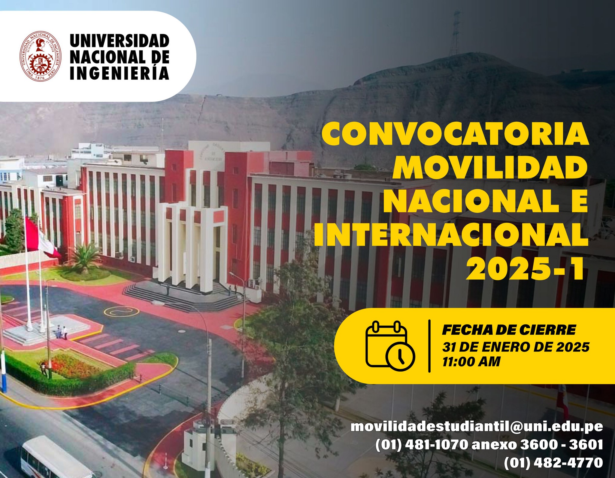 Banner movilidad UNI, Perú