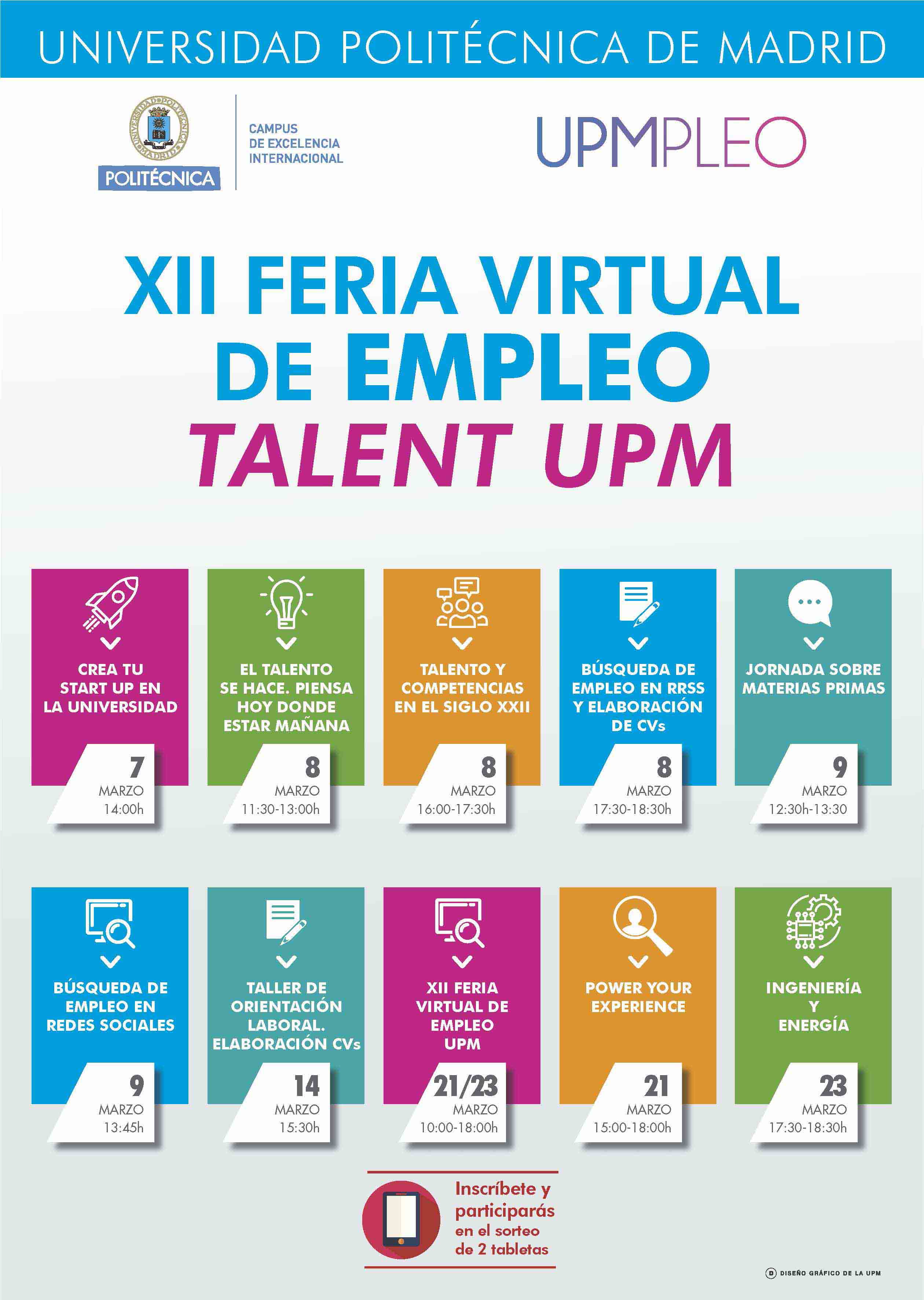 Feria de empleo UPM: calendario