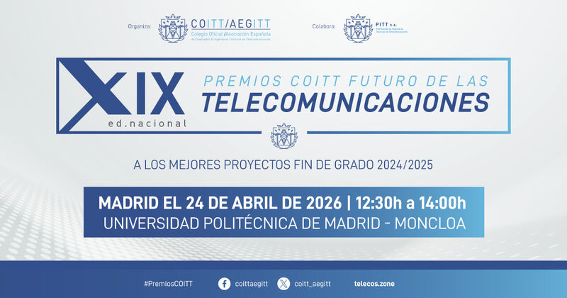 Anuncio de la entrega de los XIX Premios Futuro de las Telecomunicaciones