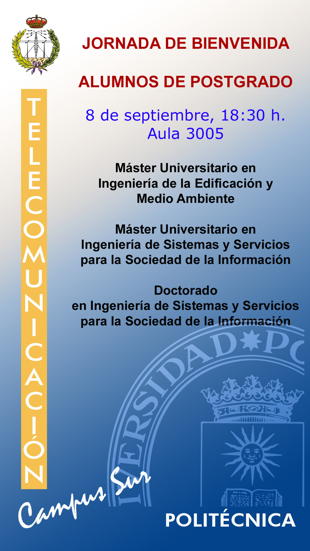 Cartel Jornada Bienvenida