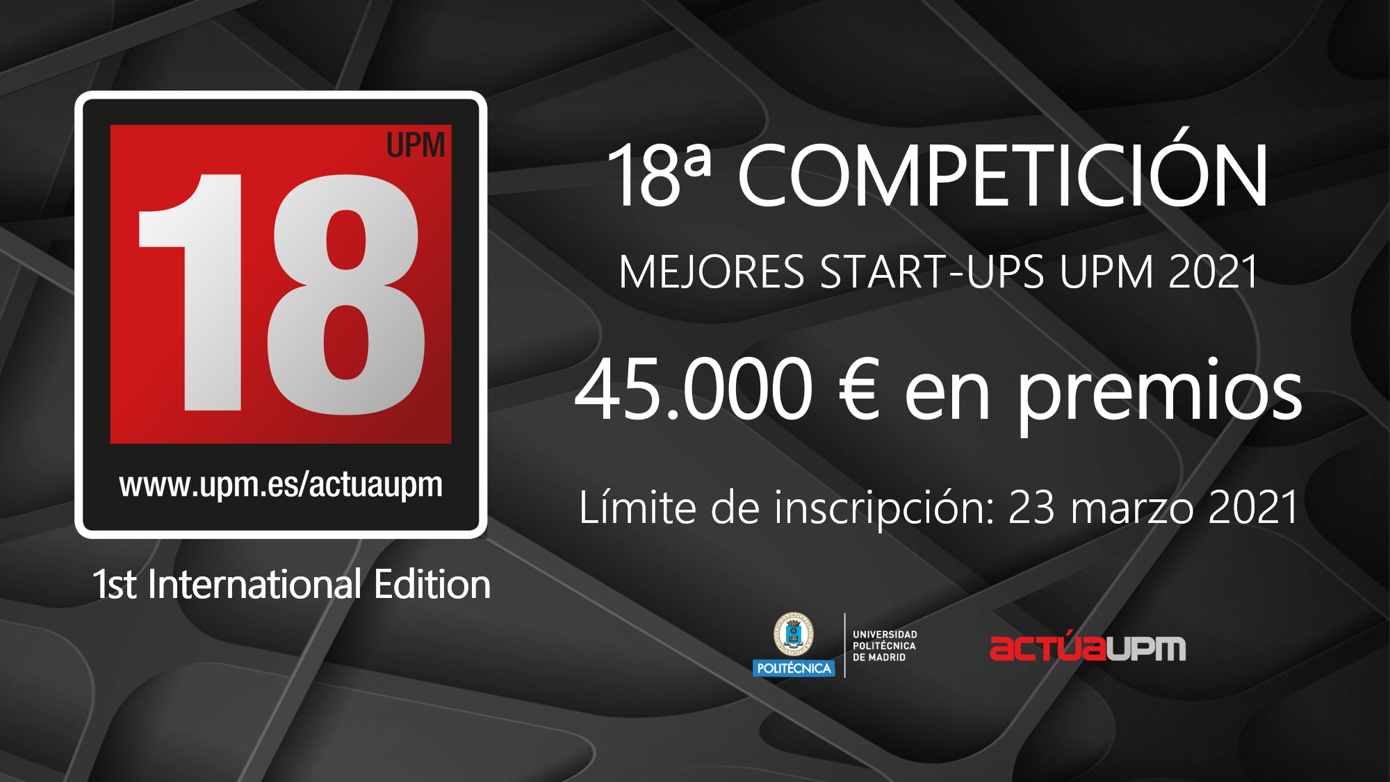 Cartel ActúaUPM18