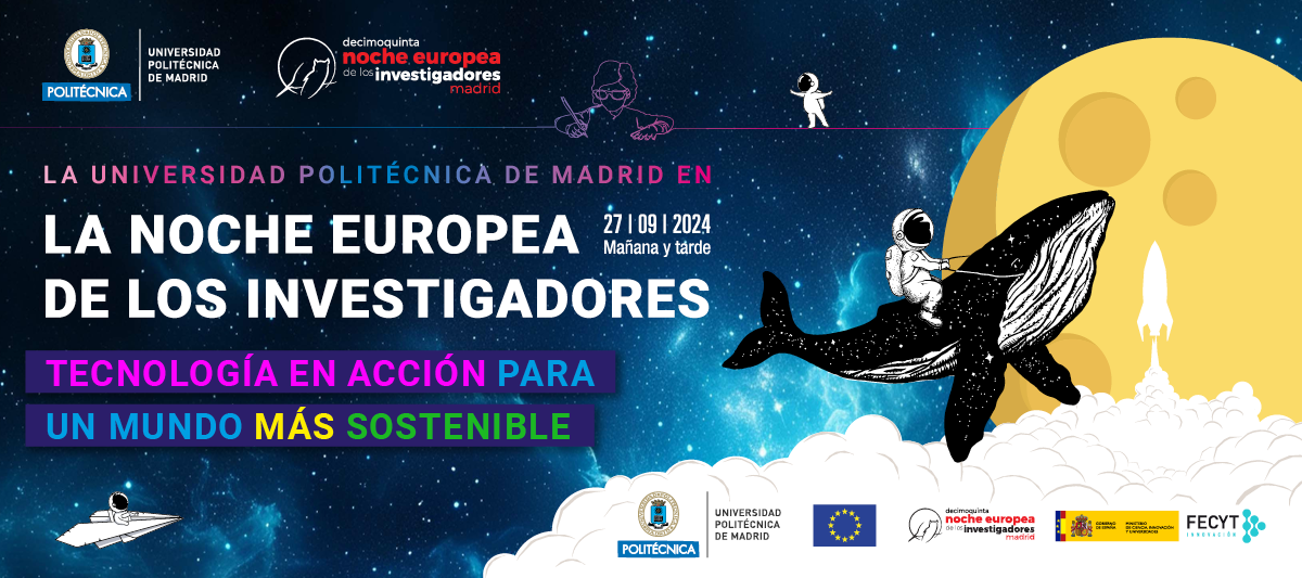 Banner de la Noche de los Investigadores 2024 en UPM