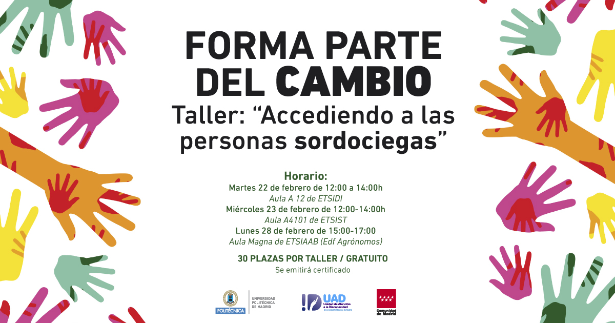 Banner taller Accediendo a las personas sordociegas
